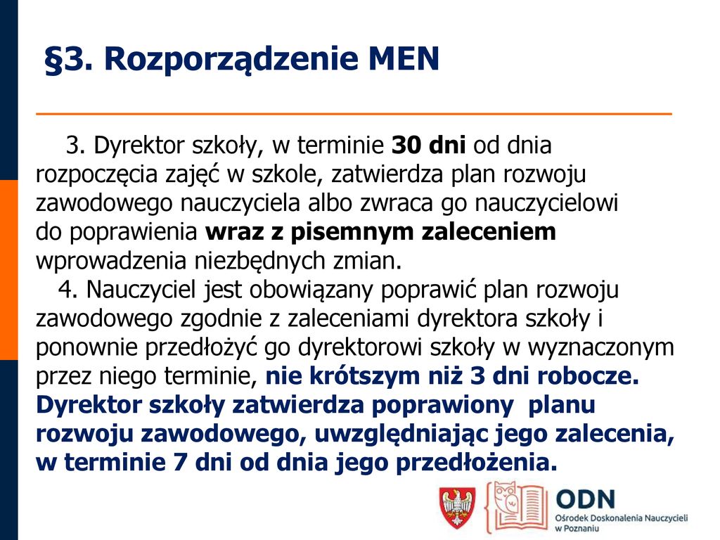 Zmiany W Procedurze Uzyskania Stopni Awansu Zawodowego Ppt Pobierz